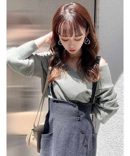 dazzlin(ダズリン)の「サスヘリンボーンロングスカート(スカート・レディース・ブラック/レッド/ブラウン・SMALL/MEDIUM)」の7枚目の写真