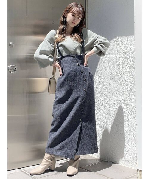 dazzlin(ダズリン)の「サスヘリンボーンロングスカート(スカート・レディース・ブラック/レッド/ブラウン・SMALL/MEDIUM)」の11枚目の写真