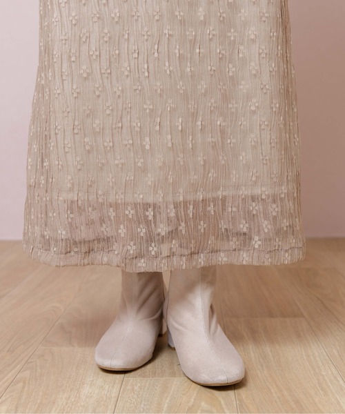 flower(フラワー)の「チュールブルームスカート(スカート・レディース・ベージュ/アイボリー・FREE)」の18枚目の写真