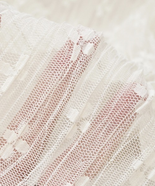 flower(フラワー)の「チュールブルームスカート(スカート・レディース・ベージュ/アイボリー・FREE)」の11枚目の写真