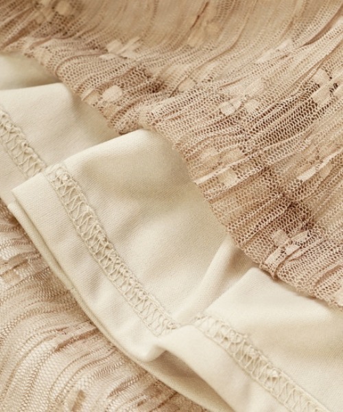 flower(フラワー)の「チュールブルームスカート(スカート・レディース・ベージュ/アイボリー・FREE)」の7枚目の写真