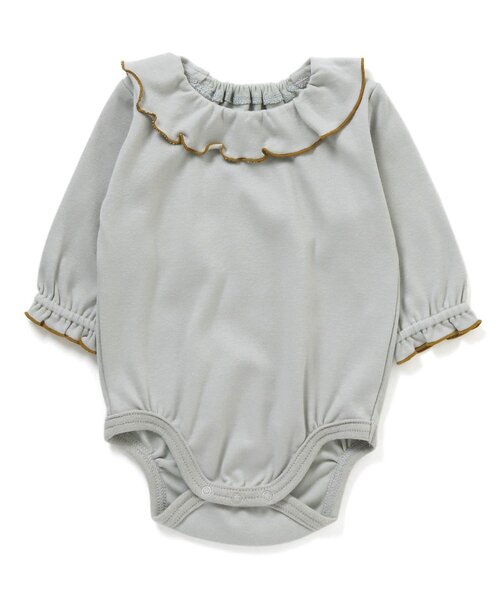 Ampersand（アンパサンド）の「衿付きロンパース（ロンパース・キッズ・アイボリー/ブラウン/ミント・70/60/80）」の3枚目の写真