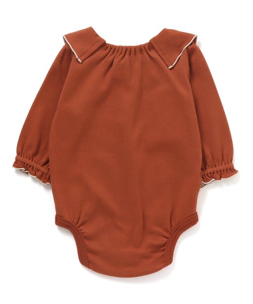 Ampersand（アンパサンド）の「衿付きロンパース（ロンパース・キッズ・アイボリー/ブラウン/ミント・70/60/80）」の7枚目の写真