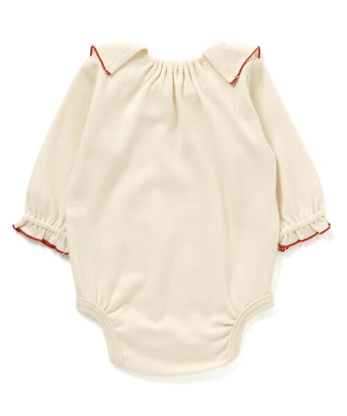 Ampersand（アンパサンド）の「衿付きロンパース（ロンパース・キッズ・アイボリー/ブラウン/ミント・70/60/80）」の8枚目の写真