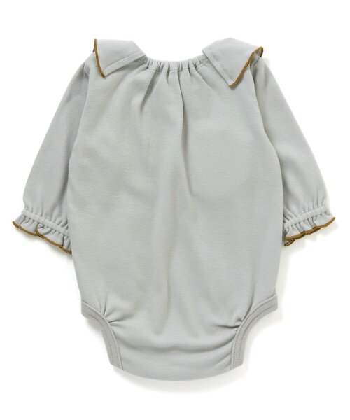 Ampersand（アンパサンド）の「衿付きロンパース（ロンパース・キッズ・アイボリー/ブラウン/ミント・70/60/80）」の9枚目の写真