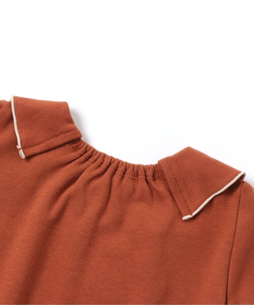 Ampersand（アンパサンド）の「衿付きロンパース（ロンパース・キッズ・アイボリー/ブラウン/ミント・70/60/80）」の11枚目の写真