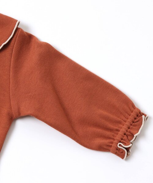 Ampersand（アンパサンド）の「衿付きロンパース（ロンパース・キッズ・アイボリー/ブラウン/ミント・70/60/80）」の12枚目の写真