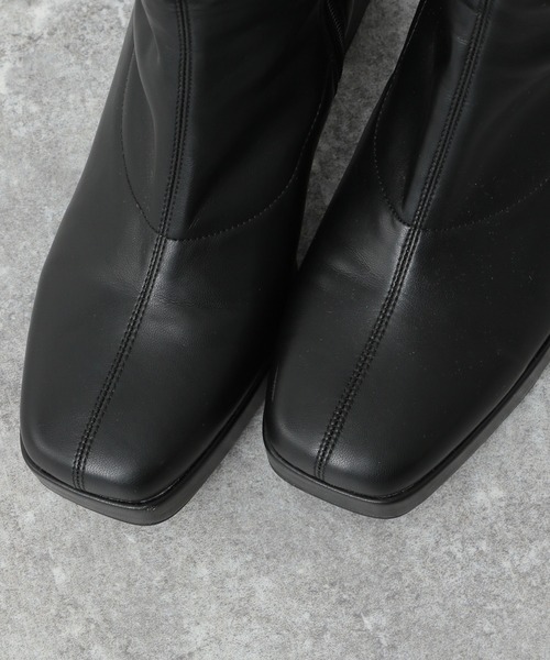 Heather（ヘザー）の「スクエアストレッチロングブーツ 229819