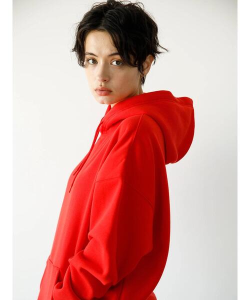 koe（コエ）の「■アンチピリング加工ＴＣ裏起毛パーカー*（パーカー・レディース・ホワイト/ライトグレー/ブラック/カーキ/ピンク/イエロー/ブルー/グリーン/マジェンタ/A/B/C/D/ライトベージュ/H/ネイビー/パープル/レッド/オレンジ/E/F/G・S/M/L/XL）」の12枚目の写真