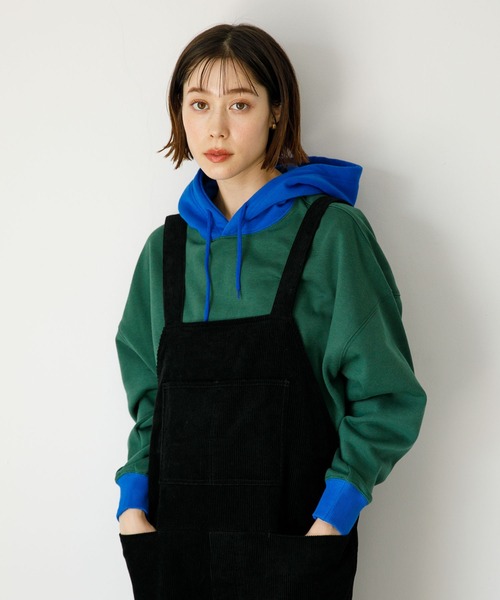 koe（コエ）の「■アンチピリング加工ＴＣ裏起毛パーカー*（パーカー・レディース・ホワイト/ライトグレー/ブラック/カーキ/ピンク/イエロー/ブルー/グリーン/マジェンタ/A/B/C/D/ライトベージュ/H/ネイビー/パープル/レッド/オレンジ/E/F/G・S/M/L/XL）」の17枚目の写真