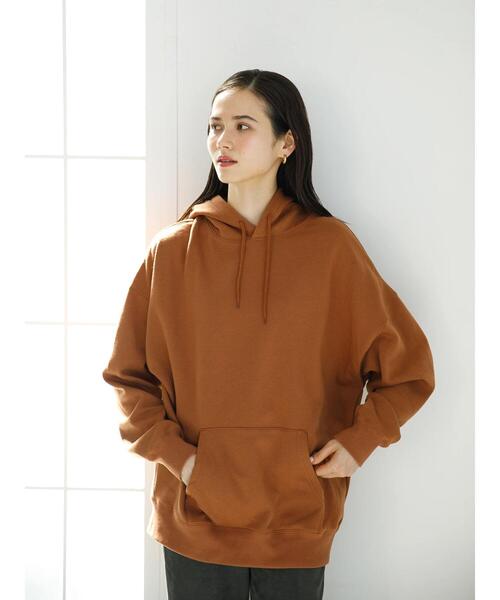 koe（コエ）の「■アンチピリング加工ＴＣ裏起毛パーカー*（パーカー・レディース・ホワイト/ライトグレー/ブラック/カーキ/ピンク/イエロー/ブルー/グリーン/マジェンタ/A/B/C/D/ライトベージュ/H/ネイビー/パープル/レッド/オレンジ/E/F/G・S/M/L/XL）」の14枚目の写真