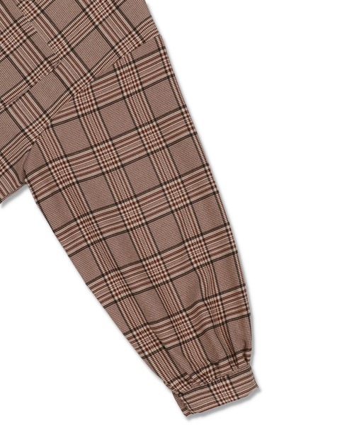 SPINNS（スピンズ）の「【セットアップ対応商品】チェックデザイン 長袖シャツ（シャツ/ブラウス・レディース・ベージュ系その他/グレー/ベージュ/ブラウン・ONESIZE）」の21枚目の写真