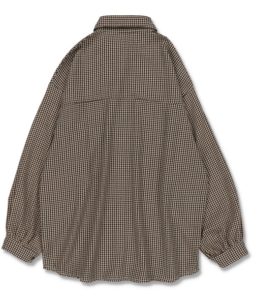 SPINNS（スピンズ）の「【セットアップ対応商品】チェックデザイン 長袖シャツ（シャツ/ブラウス・レディース・ベージュ系その他/グレー/ベージュ/ブラウン・ONESIZE）」の11枚目の写真