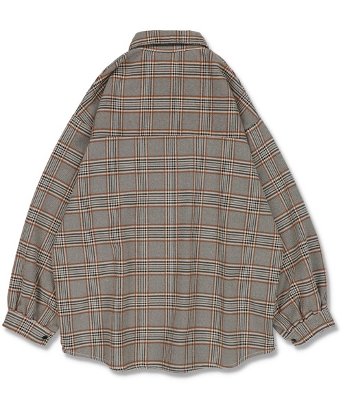 SPINNS（スピンズ）の「【セットアップ対応商品】チェックデザイン 長袖シャツ（シャツ/ブラウス・レディース・ベージュ系その他/グレー/ベージュ/ブラウン・ONESIZE）」の13枚目の写真