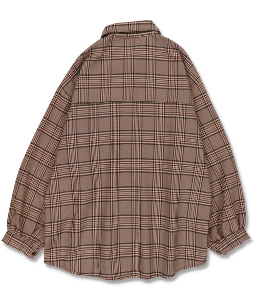 SPINNS（スピンズ）の「【セットアップ対応商品】チェックデザイン 長袖シャツ（シャツ/ブラウス・レディース・ベージュ系その他/グレー/ベージュ/ブラウン・ONESIZE）」の15枚目の写真