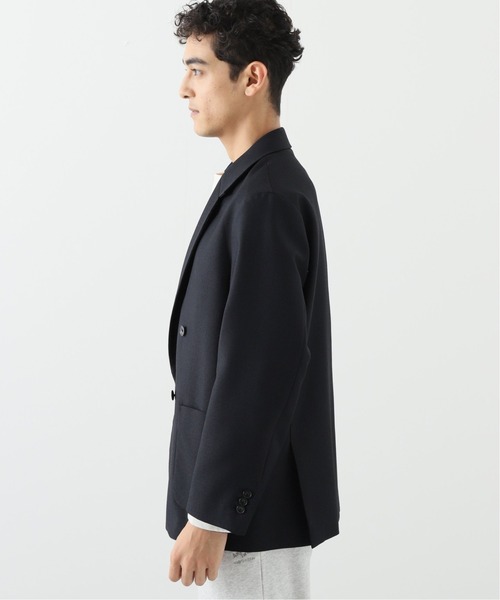 JOURNAL STANDARD relume（ジャーナルスタンダード　レリューム）の「オーバーサイズ WOOL ダブルジャケット（スーツジャケット・メンズ・ベージュ/ネイビー・MEDIUM/LARGE）」の4枚目の写真