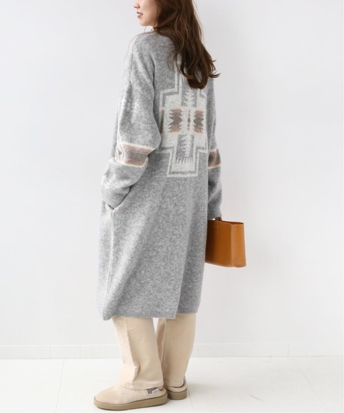 PENDLETON（ペンドルトン）の「《別注》【PENDLETON/ペンドルトン】*RELUME cardigan：カーディガン◆（カーディガン/ボレロ・レディース・ブラウン/グレー・FREE）」の3枚目の写真