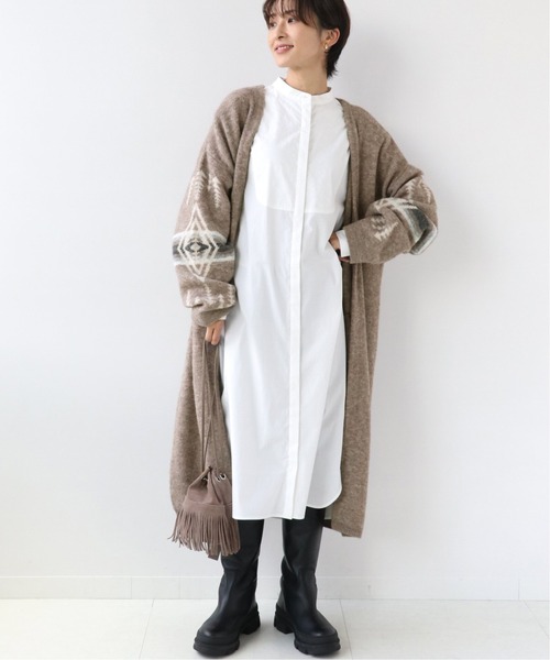 PENDLETON（ペンドルトン）の「《別注》【PENDLETON/ペンドルトン】*RELUME cardigan：カーディガン◆（カーディガン/ボレロ・レディース・ブラウン/グレー・FREE）」の9枚目の写真