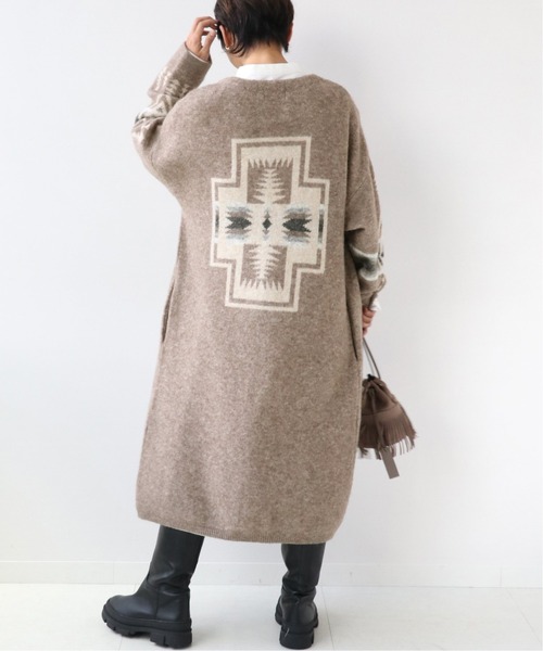 PENDLETON（ペンドルトン）の「《別注》【PENDLETON/ペンドルトン】*RELUME cardigan：カーディガン◆（カーディガン/ボレロ・レディース・ブラウン/グレー・FREE）」の15枚目の写真