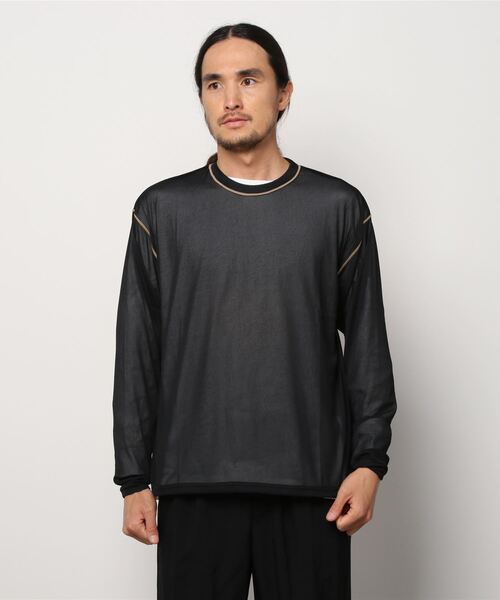 CLANE（クラネ）の「CLANE LINE SHEER L/S 10105-1252（Tシャツ 