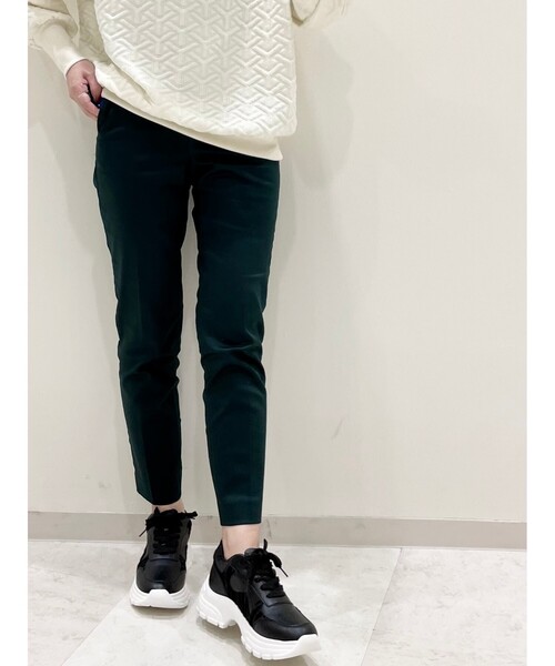 SHOO・LA・RUE(シューラルー)の「◆【SS-4L】サテン裏起毛スティックパンツ(その他パンツ・レディース・サンドベージュ/アイボリー/ダークグリーン/ブラック/ダークブラウン・02/01/04/03/05/10/06)」の13枚目の写真