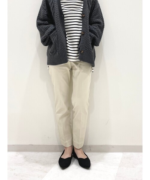 SHOO・LA・RUE(シューラルー)の「◆【SS-4L】サテン裏起毛スティックパンツ(その他パンツ・レディース・サンドベージュ/アイボリー/ダークグリーン/ブラック/ダークブラウン・02/01/04/03/05/10/06)」の11枚目の写真