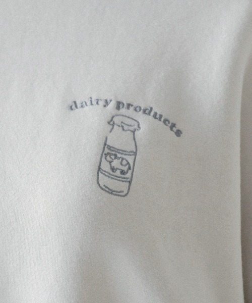 OLIVE des OLIVE（オリーブデオリーブ）の「【人気アイテム再入荷】韓国風ビックシルエット。ＭＩＬＫプルオーバー/裏起毛スウェット（スウェット・レディース・ライトグレー/アイボリー/ラベンダー/スミクロ・FREE）」の7枚目の写真