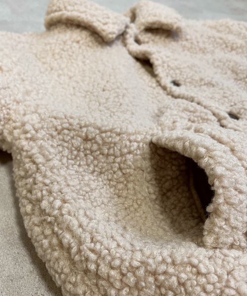 Ocean&Ground（オーシャン&グラウンド）の「ボアコーチジャケット（100～140cm）（その他アウター・キッズ・ベージュ/ブラウン・110/140/130/100/120）」の8枚目の写真