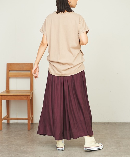 BONbazaar（ボンバザール）の「MessageプリントTシャツ（Tシャツ/カットソー・レディース・チャコールグレー/ベージュ・FREE）」の16枚目の写真