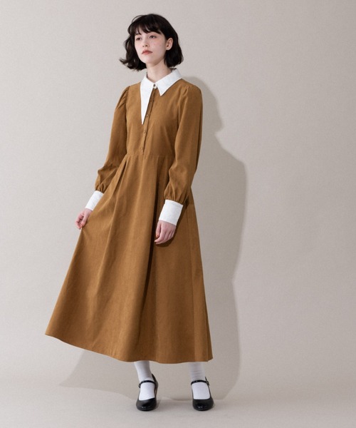 Asymmetry Collar Onepiece アシンメトリー襟ワンピース ワンピース Idem イデム のファッション通販 Zozotown