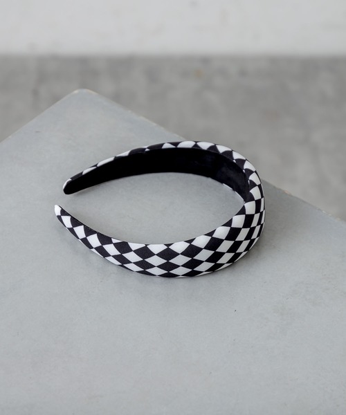 RASVOA（ラスボア）の「ブロックチェックカチューシャ（カチューシャ・レディース・ブラック・FREE）」の13枚目の写真