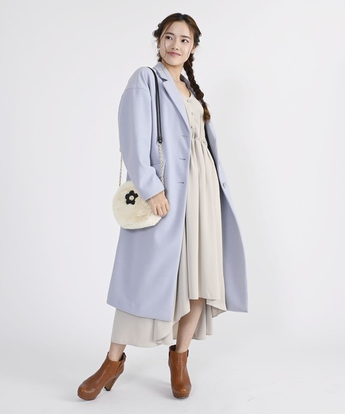 MARY QUANT(マリークワント)の「ファーカシメデイジー ショルダー(ショルダーバッグ・レディース・ブラウン/アイボリー・FREE)」の3枚目の写真