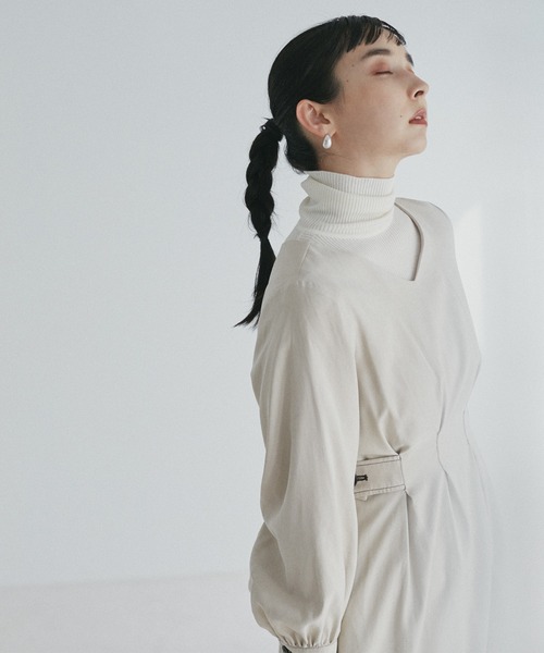 N.（N. Natural Beauty Basic）（エヌエヌナチュラルビューティーベーシック）の「【S Size Line】◆タックウエスト脇ボタンワンピース（ワンピース・レディース・ブラウン/クリーム/ライトグリーン/ピンク・SMALL/MEDIUM）」の17枚目の写真