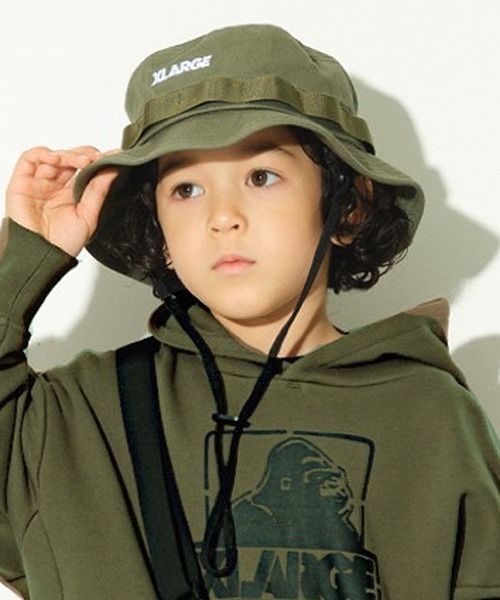 XLARGE KIDS(エクストララージキッズ)の「ブーニーハット(ハット・キッズ・ベージュ/カーキ・M(48-52cm)/L(52-56cm))」の20枚目の写真