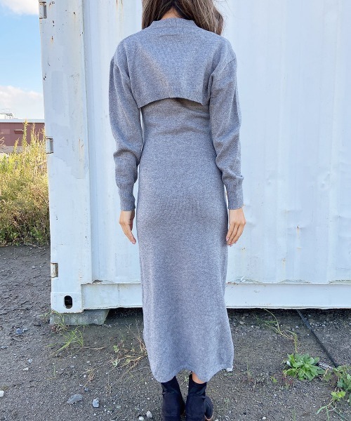 esutoreja（エストレジャ）の「トップス&ノースリーブワンピースセット（ワンピース・レディース・ブラック/ベージュ/グレー・FREE）」の17枚目の写真