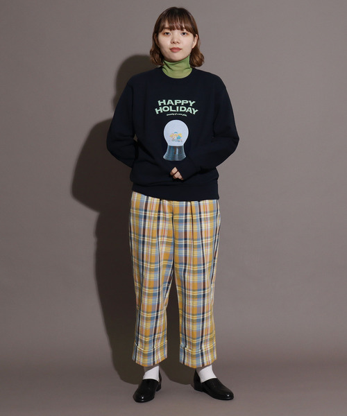 I am I in fact...（アイアムアイインファクト）の「《WEB限定》SNOWDOME Girl  プリント スウェット（スウェット・レディース・ホワイト/ネイビー・FREE）」の18枚目の写真