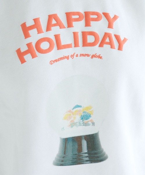 I am I in fact...（アイアムアイインファクト）の「《WEB限定》SNOWDOME Girl  プリント スウェット（スウェット・レディース・ホワイト/ネイビー・FREE）」の19枚目の写真