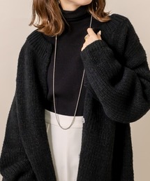 [mline] WEB限定 クルーロングカーディガン