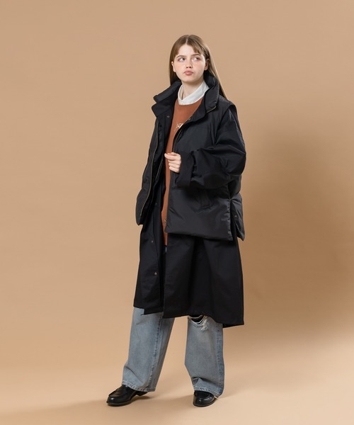 MUHET（ミュエータ）の「【中綿ベストセット】ミリタリーモッズコート（ミリタリージャケット・レディース・ブラック/カーキ・SMALL/MEDIUM/X-LARGE）」の11枚目の写真