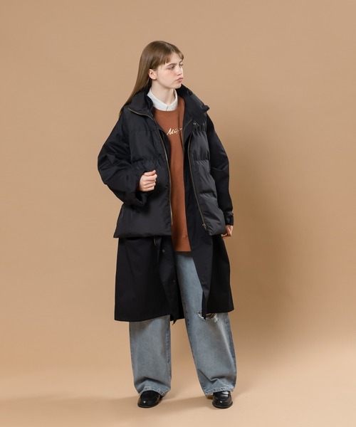 MUHET（ミュエータ）の「【中綿ベストセット】ミリタリーモッズコート（ミリタリージャケット・レディース・ブラック/カーキ・SMALL/MEDIUM/X-LARGE）」の12枚目の写真