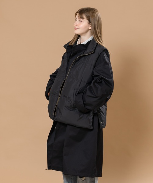 MUHET（ミュエータ）の「【中綿ベストセット】ミリタリーモッズコート（ミリタリージャケット・レディース・ブラック/カーキ・SMALL/MEDIUM/X-LARGE）」の22枚目の写真