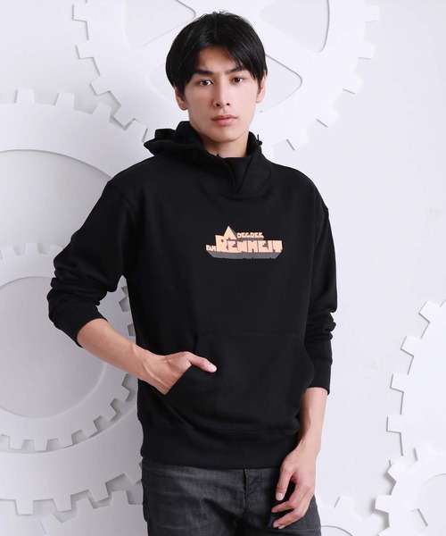 A DEGREE FAHRENHEIT(エーディグリーファーレンハイ)の「【ユニセックスアイテム】HW・GEARフーディ(パーカー・メンズ・オレンジ/ブラック/マスタード/ダークグレー・MEDIUM/LARGE/FREE)」の1枚目の写真