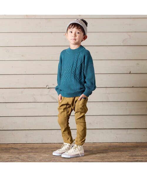 BREEZE（ブリーズ）の「あったかもっとストレッチタイトパンツ_裏起毛ハイパーストレッチ（その他パンツ・キッズ・ブラック/ブラウン/ダークグリーン/インディゴブルー/レインボー/ベージュ/キャメル・110/130/140/150/90/100/120）」の14枚目の写真