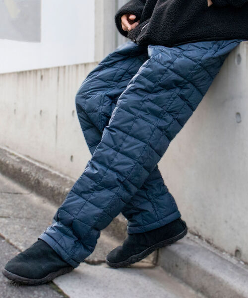 TAION 　完売　新品未使用　デニム風　ダウンキルトパンツ TAION/タイオン】【UNISEX】ダウンパンツ（その他パンツ）｜TAION