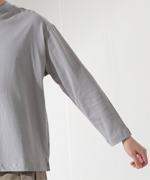JOURNAL STANDARD relume（ジャーナルスタンダード　レリューム）の「モックネック Tシャツ（Tシャツ/カットソー・メンズ・ホワイト/チャコールグレー/ベージュ系その他・MEDIUM/LARGE）」の10枚目の写真
