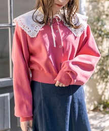 OLIVE des OLIVE | リングドット釦クルーカーディガン(カーディガン/ボレロ)