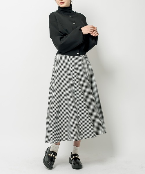 OLIVE des OLIVE（オリーブデオリーブ）の「リングドット釦クルーカーディガン（カーディガン/ボレロ・レディース・ブラック/ネイビー/ピンク/オフホワイト・FREE）」の11枚目の写真