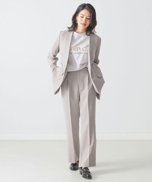 BEAMS LIGHTS(ビームスライツ)の「BEAMS LIGHTS / 二重織 セミフレア パンツ(その他パンツ・レディース・ブラック/ブラウン系その他2・36/38)」の15枚目の写真