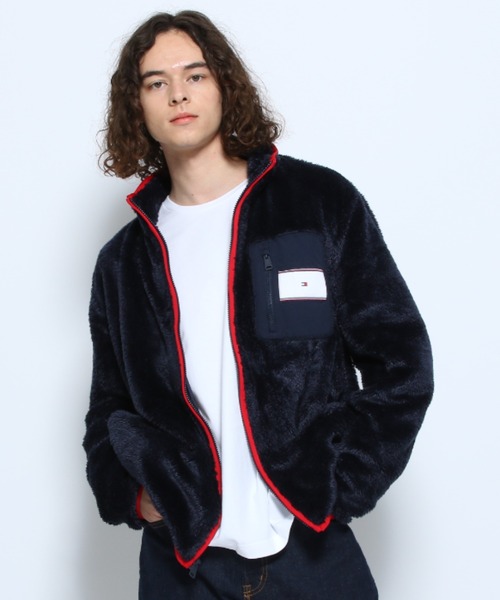 TOMMY HILFIGER（トミーヒルフィガー）の「HARPERテディジャケット（ブルゾン・メンズ・ホワイト/ネイビー・SMALL/MEDIUM/LARGE/X-LARGE/X-SMALL）」の6枚目の写真
