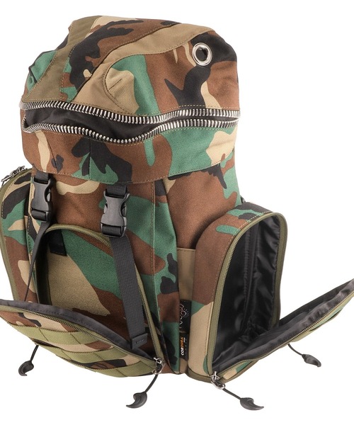 go slow caravan(ゴースローキャラバン)の「MORN CREATIONS/モーンクリエーションズ ティラノサウルスバックパックCAMO 12L(バックパック/リュック・キッズ・カモフラージュ・FREE)」の5枚目の写真